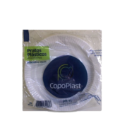 Prato Descartável Copoplast 15cm c/10