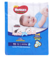 Fraldas Descartáveis Huggies Pequena (P) c/11